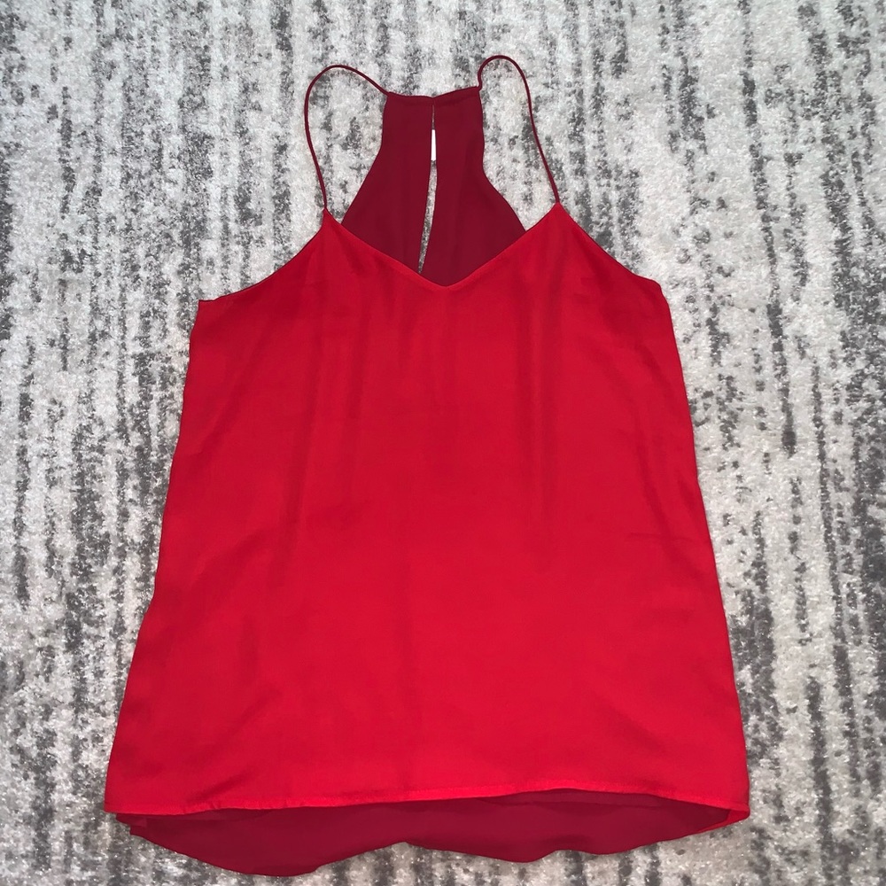 Express Red Reversible Tank Top - Picture 2 of 3